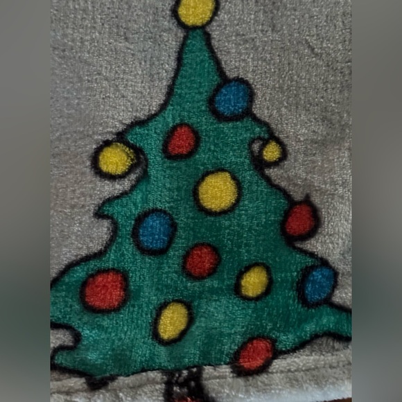 Peanuts SNOOPY WOODSTOCK Christmas Puffer Jacket Winter Throw Plush Blanket NWT - Picture 3 of 4